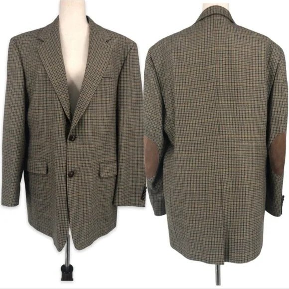 Austin Reed Other - SOLD! Austin Reed Houndstooth Elbow Patch Blazer Size 43R